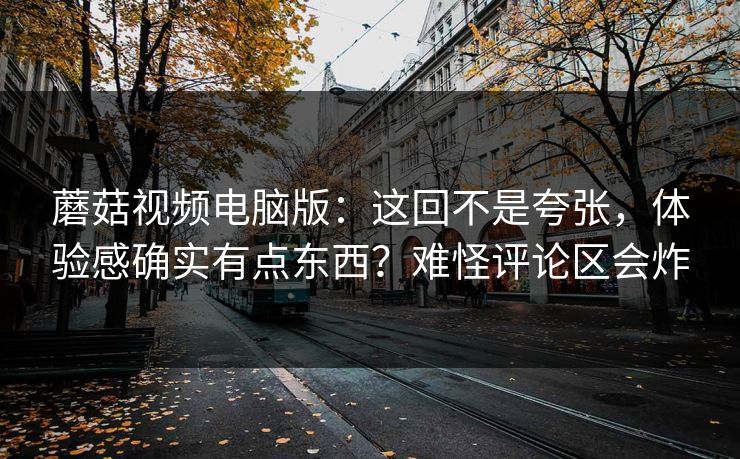 蘑菇视频电脑版：这回不是夸张，体验感确实有点东西？难怪评论区会炸  第1张