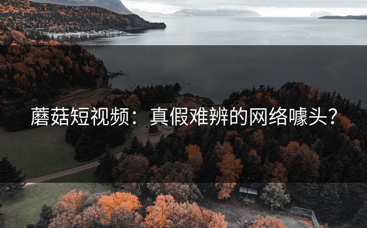 蘑菇短视频：真假难辨的网络噱头？  第1张