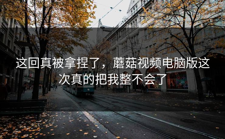 这回真被拿捏了，蘑菇视频电脑版这次真的把我整不会了  第1张
